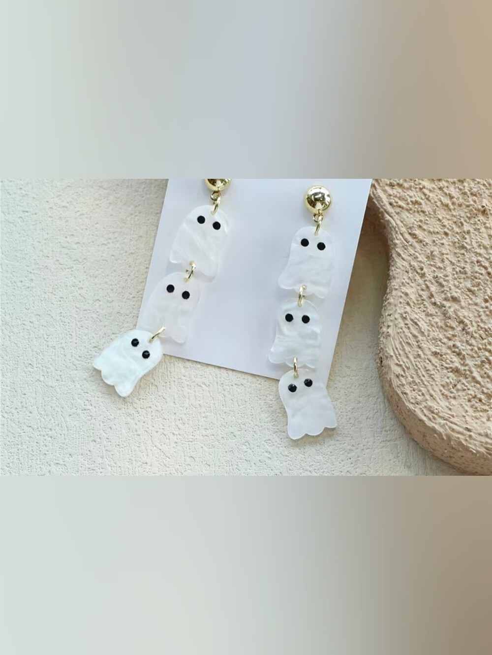 $8 Each Or Bundle 5/$20 White Ghost Holloween Dangle Earrings